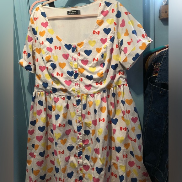 Modcloth x Hello Kitty Gift You My Heart Swing Dress - Picture 3 of 9